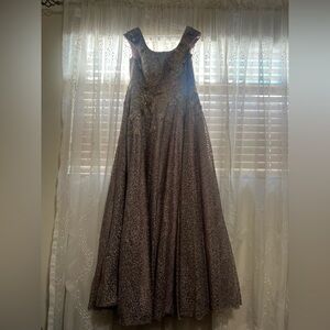 Mac Duggal Mocha Dress 
Size 12 
Worn once for my sons wedding 
Great Condition
